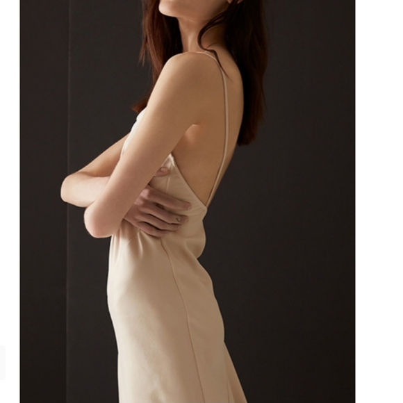 NWT Thakoon Dress Low Back Maxi Dress size 10 Sexy Strapless Black Tan - Picture 5 of 16